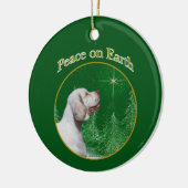 Clumber Spaniel vrede Keramisch Ornament (Links)