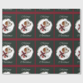 Clumber Spaniel Vrolijk Kerstfeest Cadeaupapier (Vlak)