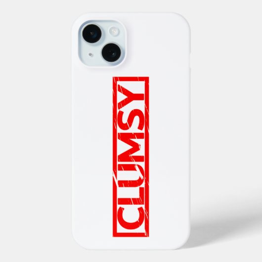Clumsy Stamp Case-Mate iPhone Case (Achterkant)