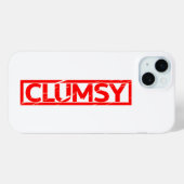 Clumsy Stamp Case-Mate iPhone Case (Achterkant (horizontaal))