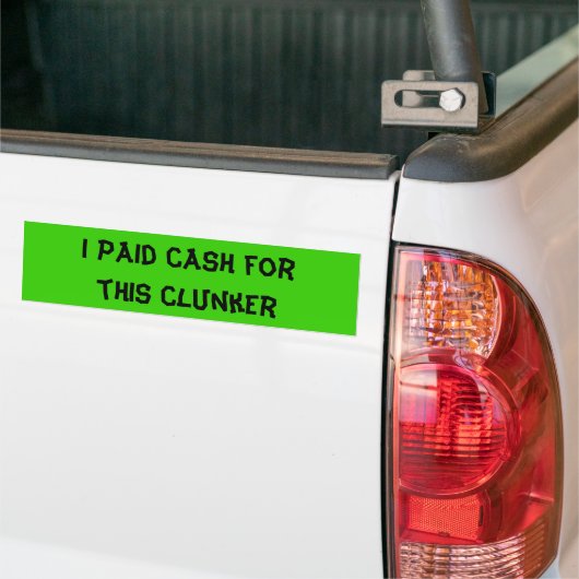 Clunker Bumpersticker (Op Truck)