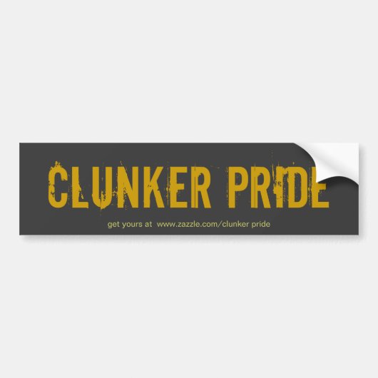 Clunker Pride blk/brw sticker (Voorkant)