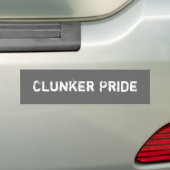 Clunker Pride Bumpersticker (Op auto)