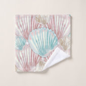 Cluster de coquillages colorés (Gant de toilette)