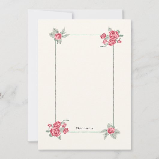 Cluster de Red Roses Invitation (Dos)