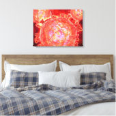 Cluster HIV-virus 1 Canvas Afdruk (Insitu (Slaapkamer))