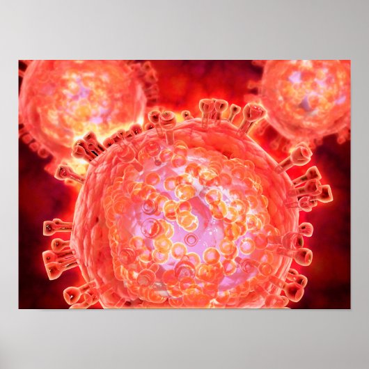 Cluster HIV-virus 1 Poster (Voorkant)