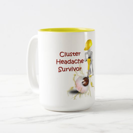 Cluster Hoofdpijn Survivor Mok (Voorkant links)