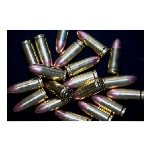Cluster of 9mm Ammo Perfect Poster (Voorkant)
