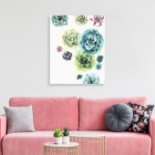 Cluster Succulenten Canvas Afdruk (Insitu (Woonkamer))