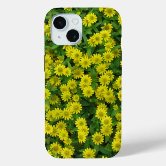 cluster van kleine gele wilde bloemen Case-Mate iPhone case (Achterkant)