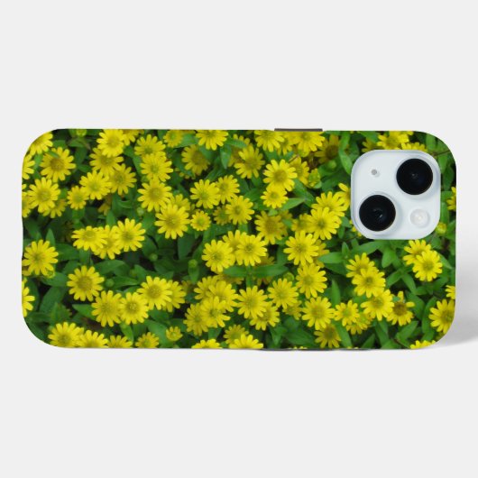 cluster van kleine gele wilde bloemen Case-Mate iPhone case (Achterkant (horizontaal))