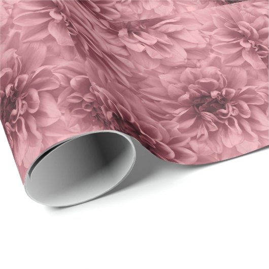 Cluster van Light Mauve Dahlias Floral Cadeaupapier (Rol Hoek)