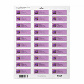 Cluster van Paarse Kroatische lentekort Etiket (Full Sheet)