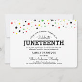 Cluster van sterren | Juneteenth Holiday RBYG Colo Kaart (Voorkant)