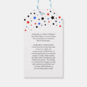 Cluster van sterren | Junittiende informatie Cadeaulabel (Achterkant)