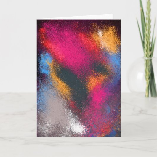 Clusters rood Wenskaart Kaart (Voorkant)