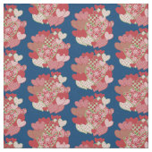 Clusters van harten en rode rozen aangepaste stof (Swatch)