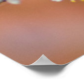 Clusters van Japanse abrikozenbloemen Poster (Hoek)