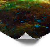 Clusters van sterren in de Noord-Amerikaanse nevel Poster (Hoek)