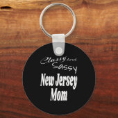Cly And Sy New Jersey Mom Funny Humor Saying Quote Sleutelhanger (Voorkant)