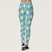 Cly Girl Green Checker Exercice Femmes Leggings (Dos)