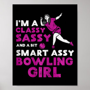 Cly Sy Smart Bowling Girl Bowler Vrouwen Meisjes K Poster