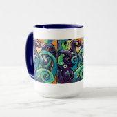 "Clyde aime la Bossa Nova" Mug de boisson 15 oz (Devant gauche)