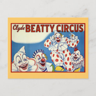 Clyde Beatty  Circus Briefkaart