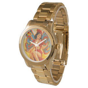  Clyde Beatty Circus Poster Horloge