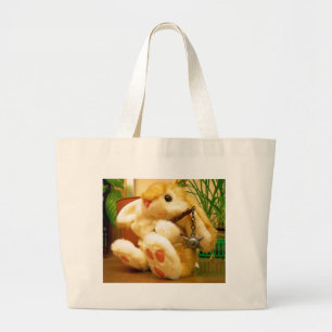 Clyde da Bunny Large Canvas tas