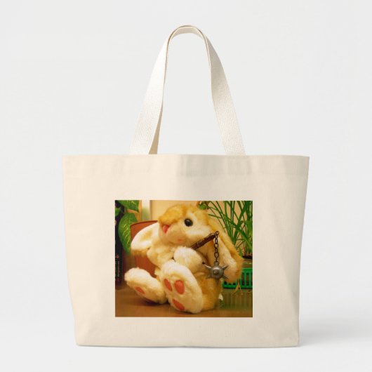 Clyde da Bunny Large Canvas tas (Voorkant)