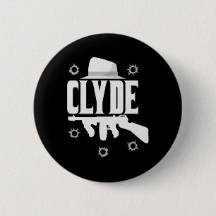 Clyde en Bonnie Halloween bijpassende koppels kost Ronde Button 5,7 Cm