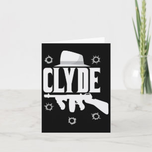 Clyde en Bonnie Halloween Matching Couples Kostuum Kaart