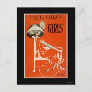 Clyde Fitch's Greatest Comedy, "Girls" Theatre 2 Briefkaart