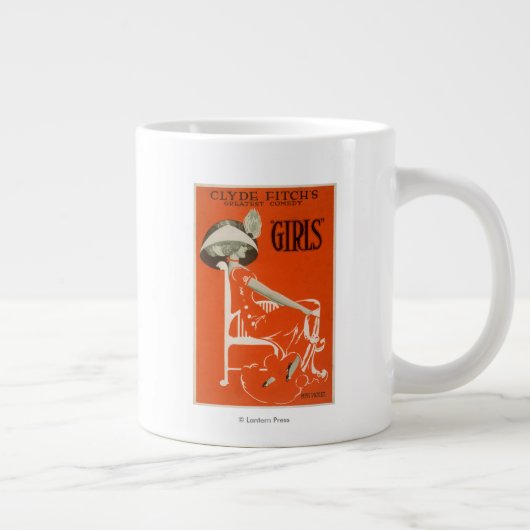 Clyde Fitch's grootste comedy, 'Girls'-theater 2 Extra Grote Mok (Rechts)