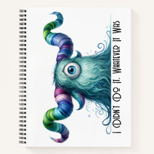 Clyde - One-eyed Monster Spiral Foto Notitieboek