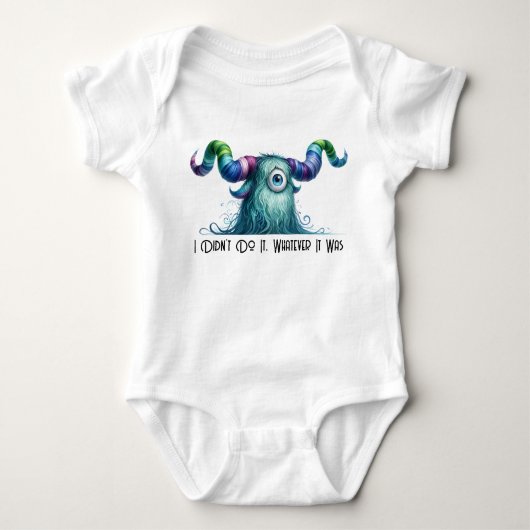 Clyde - One-eyed Worried Monster - Aangepast Romper (Voorkant)