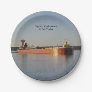Clyde S. VanEnkevort & Erie Trader papieren bord