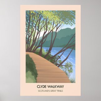 Clyde Wandelpad Scotlands Great Trails Poster