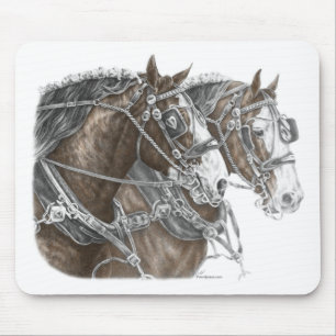 Clydesdale Draft Horse Team Muismat