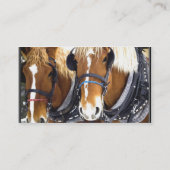 Clydesdale Draft Horse Visitekaartje (Achterkant)