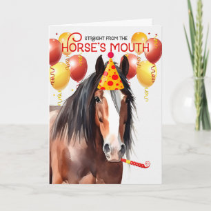 Clydesdale Draft Paard Grappige verjaardag Kaart