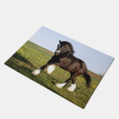 Clydesdale Horse Deurmat (Schuin)