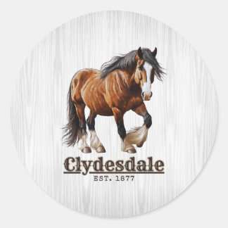 Clydesdale Horse Stickers