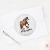 Clydesdale Horse Stickers (Envelop)
