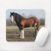 Clydesdale mousepad muismat (Met muis)