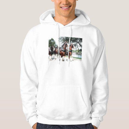 Clydesdale paarden hoodie (Voorkant)