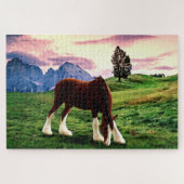 Clydesdale Sunset Legpuzzel (Horizontaal)