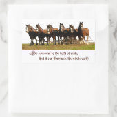 Clydesdales Rechthoekige Sticker (Tas)